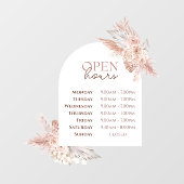 Rose und Arch Open Hours Fensterheber Fensteraufkleber (Blatt)