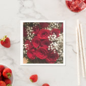 Rose und Baby-Atem-Servietten Serviette (Beispiel)