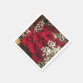 Rose und Baby-Atem-Servietten Serviette (Ecke)