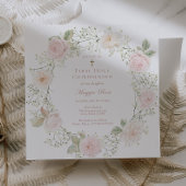 Rose und Babyatemünde Einladung