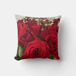 Rose und Babybreath Kissen