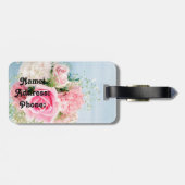 Rose und Babybretter Gepäckanhänger (Rückseite horizontal)
