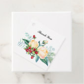 Rose und Berry Watercolor Stems Wedding Geschenkanhänger (Beispiel)