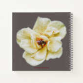 Rose und Biene Notizbuch (Rückseite)