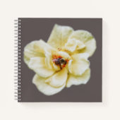 Rose und Biene Notizbuch (Vorderseite)