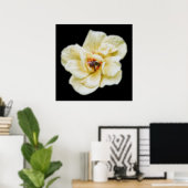 Rose und Biene Poster (Heimbüro)