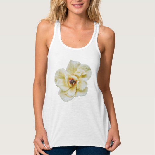 Rose und Biene Tank Top (Vorderseite)
