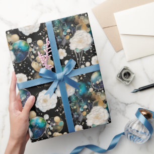 Rose und Blasen Abstrakt Geschenkpapier