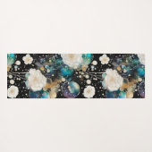 Rose und Blasen Abstrakt Yogamatte (Rückseite (Horizontal))