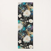 Rose und Blasen Abstrakt Yogamatte (Rückseite)