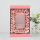 Rose und Blätter aus Multifunktionsleisten, Satin, Briefpapier (Stehend Vorderseite)