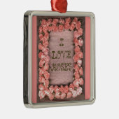 Rose und Blätter aus Multifunktionsleisten Silbernes Ornament (Rechts)