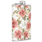 Rose und Blätter Flachmann (Rechts)
