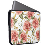 Rose und Blätter Laptopschutzhülle (Vorne Rechts)