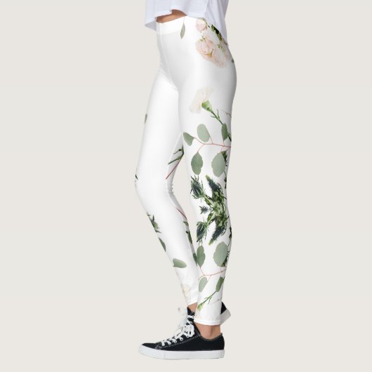Rose und Blätter Leggings (Links)
