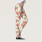 Rose und Blätter Leggings (Rechts)