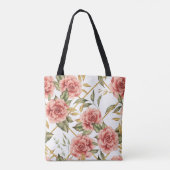 Rose und Blätter Tasche (Rückseite)