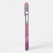 Rose und Blauer Agate Textur iPhone Hülle (Linke Seite)