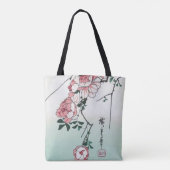 Rose und Blauer Vogel, Hiroshige, Ukiyo-e Tasche (Rückseite)