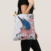 Rose und Blauer Vogel, Hiroshige, Ukiyo-e Tasche (Von Nahem)