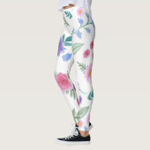 Rose und Blume, Blütenblätter und Blätter Leggings (Links)