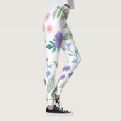 Rose und Blume, Blütenblätter und Blätter Leggings (Rechts)