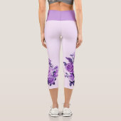 Rose und Blume Capri Leggings (Rückseite)