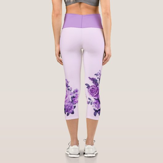 Rose und Blume Capri Leggings (Rückseite)