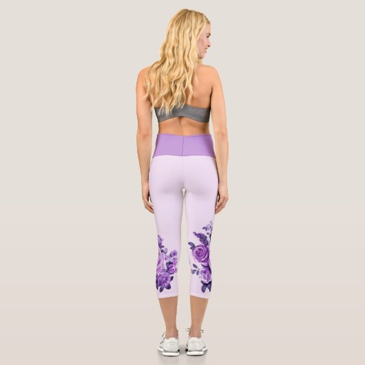 Rose und Blume Capri Leggings (Rückseite)