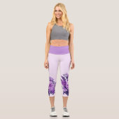 Rose und Blume Capri Leggings (Vorderseite)