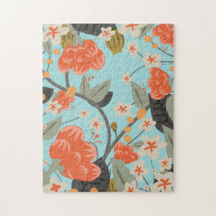 Rose und Blume Vintager Hintergrundbilder Puzzle