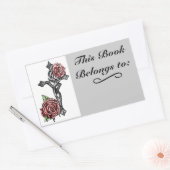 Rose- und Blutplättchen Rechteckiger Aufkleber (Umschlag)