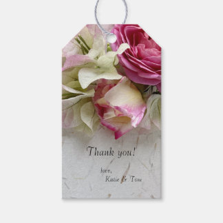 Rose und Bougainvillea Geschenkanhänger