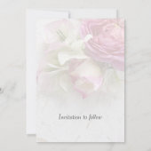 Rose und Bougainvillea Save The Date (Rückseite)