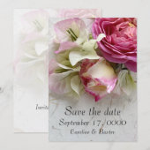 Rose und Bougainvillea Save The Date (Vorne/Hinten)