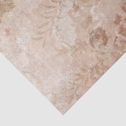 Rose und Brisen in Creme Seidenpapier (Detail)