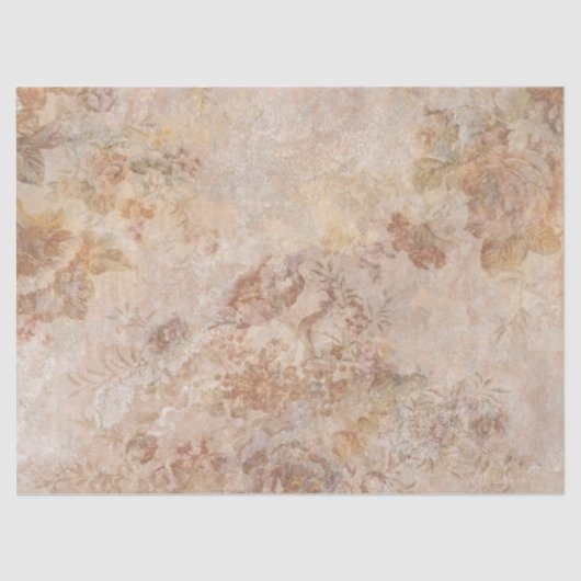 Rose und Brisen in Creme Seidenpapier (Vorderseite)