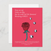 Rose und Bubbling-Rhinestones AI-generierte Karte (Vorne/Hinten)