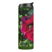 Rose und Bube des Roten Gartens Thermosbecher (Nach links gedreht)