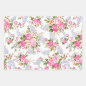 Rose und Buds Geschenkpapier Set (Vorderseite)