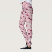 Rose und Burgundy Dots Leggings (Links)