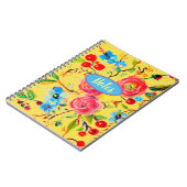 Rose und Cherry Blossom Sunshine Notizblock (Linke Seite)