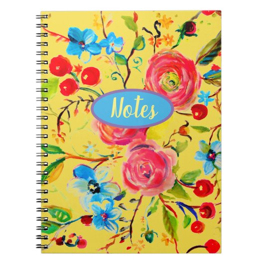 Rose und Cherry Blossom Sunshine Notizblock (Vorderseite)