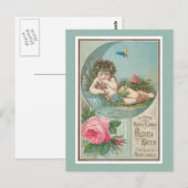 Rose und Cherub Florida Waters Postkarte (Vorne/Hinten)