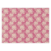 Rose- und Cremepicktoile - französisches Dekor Tischdecke (Vorderseite (Horizontal))