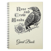 Rose und Crow Woods Gästebuch getönt Notizblock (Vorderseite)