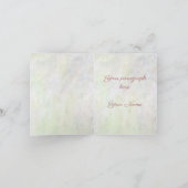 Rose und Dahlias Blume Faltkarte (Innenseite)