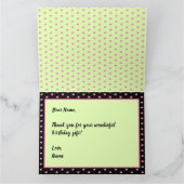 Rose und Dahlias Dankeschön Karte (Innenseite)