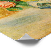 Rose und Dahlias von Renoir Poster (Ecke)