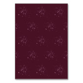Rose und Diamant Brautparty Tischnummer (Rückseite)